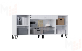 Комод Оливия (белый глянец/белый)