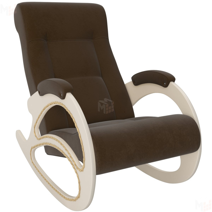 Кресло-качалка Модель 4 (Дуб шампань/Verona Brown)