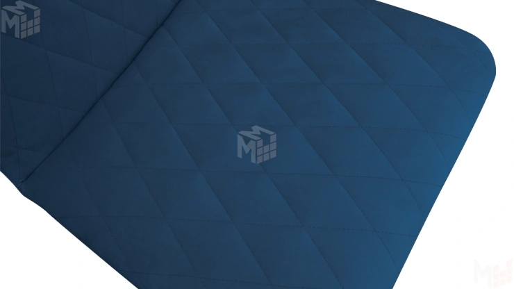 Стул Стенли К1С Черный муар, Велюр Confetti Blue