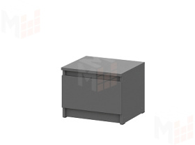 Тумба прикроватная Денвер Графит серый