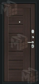 Входная металлическая дверь Проф Букле черное/Wenge Veralinga