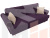 Прямой диван Сплин (Фиолетовый)