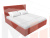 Интерьерная кровать Кариба 200 (Коралловый)