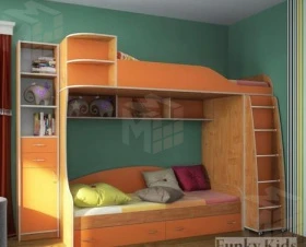 Двухъярусная кровать Фанки Кидз 12