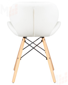Стул обеденный DOBRIN BUTTERFLY (ножки светлый бук, цвет сиденья белый)