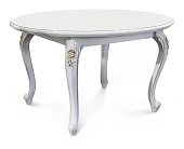 Стол Натали круглый белый глянец Стол Натали круглый белый глянец