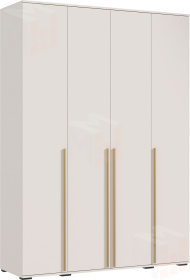 Шкаф Норд 4-х створчатый (кашемир), ручки золото