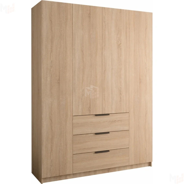 Шкаф распашной Локер  4-х дверный с ящиками 