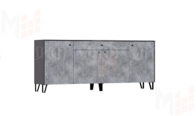 Комод Оливия (мрамор глянец/графит)