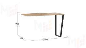 Стол письменный  Порто - ТД-393.15.01 Графит