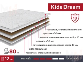 Матрас Kids Dream 90х200 см