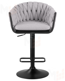 Стул барный DOBRIN LEON (серая ткань (LAR 275-17))