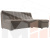 Угловой диван Релакс угол правый (Коричневый)