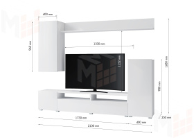 Гостиная Лира ЛДСП Белый