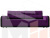 Диван прямой Марсель (Фиолетовый\Черный)