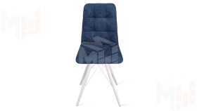 Стул Аспен К3 Белый матовый, Велюр Wellmart Blue