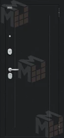 Входная металлическая дверь Флэш с зеркалом Snow Melinga