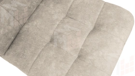 Стул Аспен К3 Черный муар, Велюр Wellmart Dark Beige