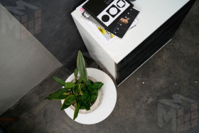 Комод Амстердам (белый/серый графит)