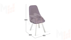 Стул Франк (паук) исп. 2 - ДП2-30 Белый матовый/Catania Lavender (лавандовый)