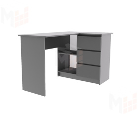 Стол письменный угловой Мори МС-16 графит
