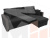 Угловой диван Валенсия правый угол (Черный)