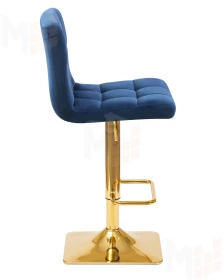 Стул барный DOBRIN GOLDIE (синий велюр (MJ9-117))