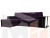 Угловой диван Атланта М левый угол (Фиолетовый\Черный)