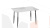 Стол Невада - ДП1-02-08 Белый мрамор, Графит