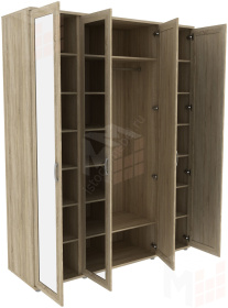 Шкаф для одежды с 4 зеркалами ГАРУН-К 514.02