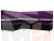 Кухонный уголок Стайл левый угол (Черный\Фиолетовый)