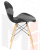 Стул обеденный DOBRIN BUTTERFLY (ножки светлый бук, цвет сиденья чёрный)