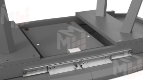 Стол обеденный TESCA 2 Графит, Стекло графит матовое