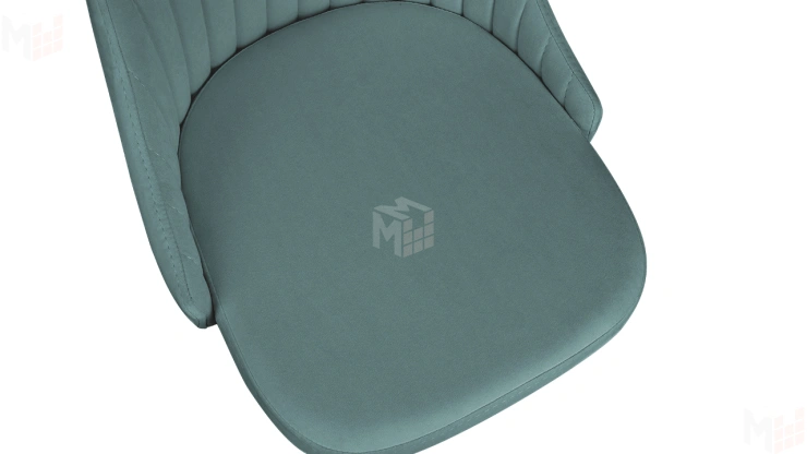 Стул Франк (конус) исп. 2 - ДП2-30 Белый матовый/Микровелюр Madera Aquamarine (аквамарин)