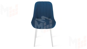 Стул Марвел  К1С Исп. 2 Белый матовый Велюр Confetti  Blue