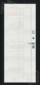 Входная металлическая дверь Проф Букле черное/Bianco Veralinga