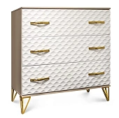 Комод Lara 3 ящика белый глянец Комод Lara 3 ящика белый глянец