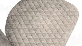 Стул Гэтсби К2 Белый матовый, Велюр Wellmart Dark Beige