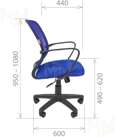 Кресло офисное CHAIRMAN 698 Black