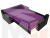 Угловой диван Кронос левый угол (Фиолетовый\Черный)