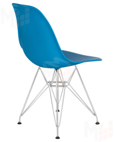 Стул обеденный DOBRIN DSR (ножки хром, цвет голубой (BE-02))