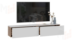 Тумба ТВ Порто - ТД-393.03.11 Яблоня Беллуно, Белый софт