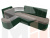 Кухонный угловой диван Тефида левый угол (Коричневый\Зеленый)
