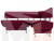 Кухонный угловой диван Альфа правый угол (Бордовый)