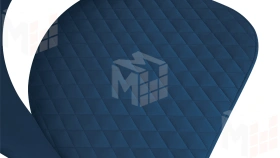Стул Гэтсби К1К Белый матовый, Велюр Confetti Blue