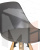 Стул полубарный DOBRIN RONNI (ножки светлый бук, тёмно-серый (GR-04))