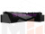 Угловой диван Майами Long правый угол (Черный\Черный\Фиолетовый)