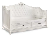 Диван кровать Мишель белый матовый