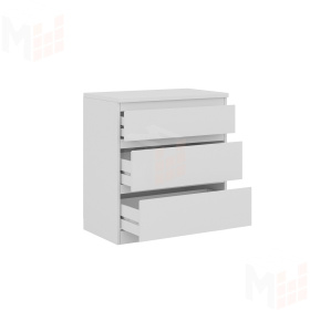Комод Кастор 3 ящика белый