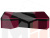 Кухонный угловой диван Дуглас левый угол (Черный\Бордовый)